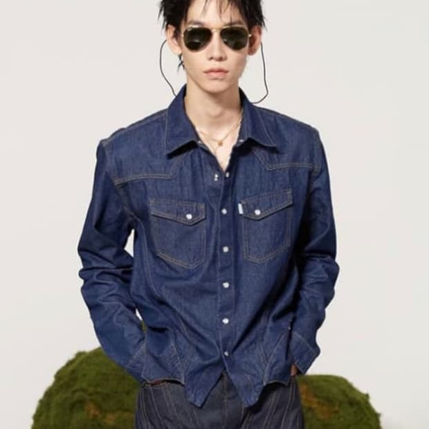 Juntae kim western denim shirts