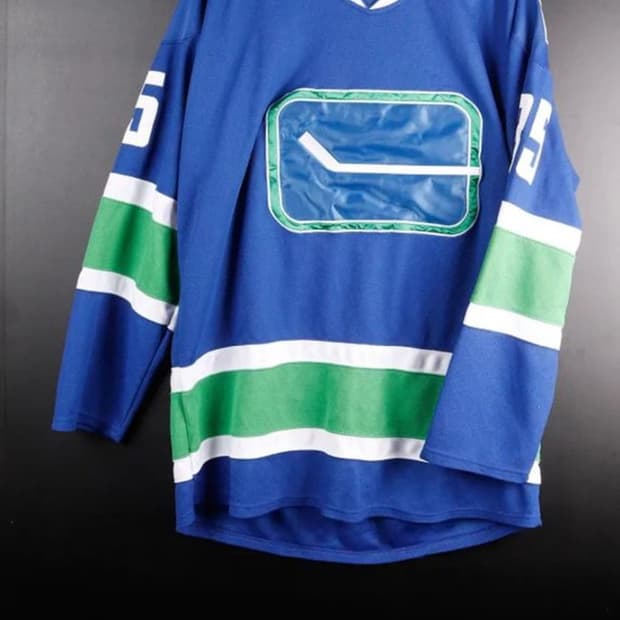 밴쿠버 NHL 하키 져지 블루