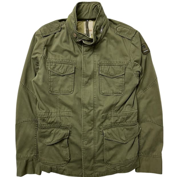 디젤 레더 필드 자켓