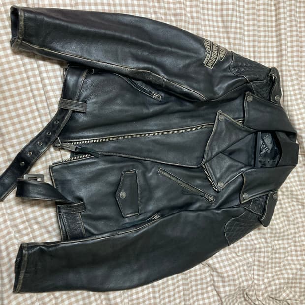 할리 라이더 자켓 (100프로소가죽)