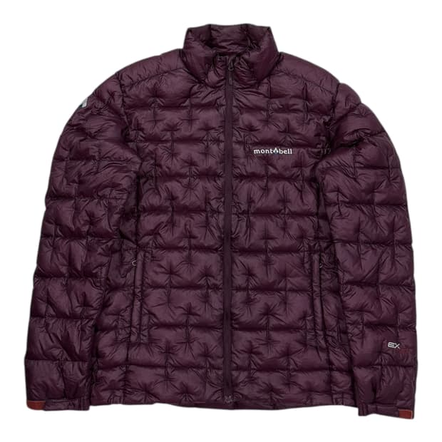 몽벨 플리즈마 1000 필파워 초경량 나일론 패딩 퍼플 버건디 M