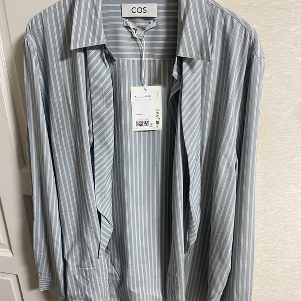 코스 타이 디테일 스트라이프 셔츠 / M