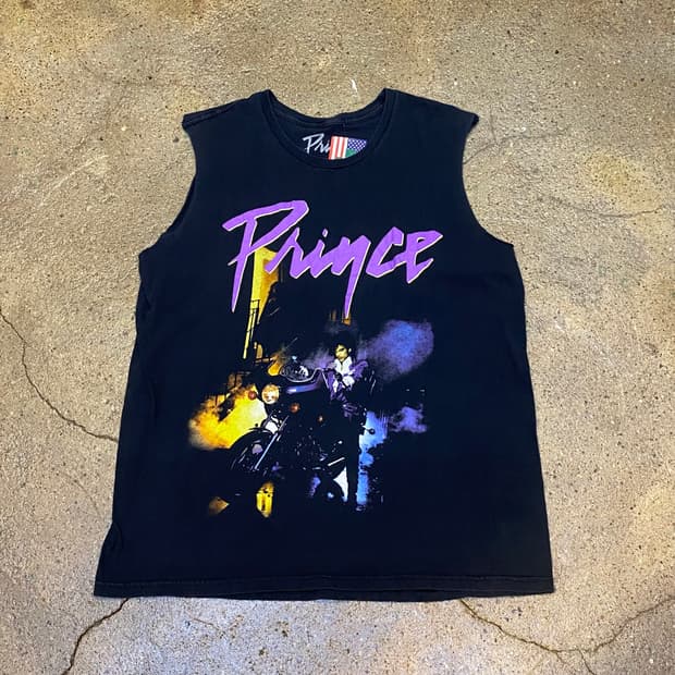 미국 빈티지 프린스 퍼플레인 공식굿즈 민소매 티셔프 나시