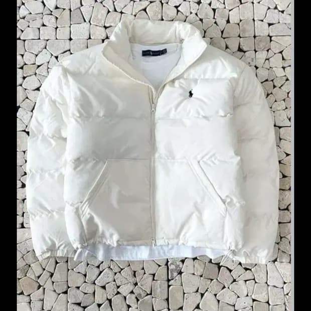 폴로 랄프로렌 흰색 패딩