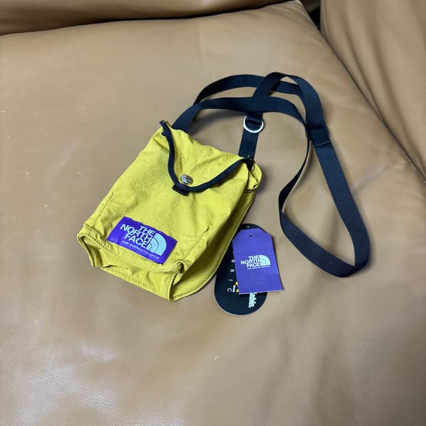 나나미카 노스페이스 퍼플라벨 샤코슈 미니백 크로스백 가방 머스타드