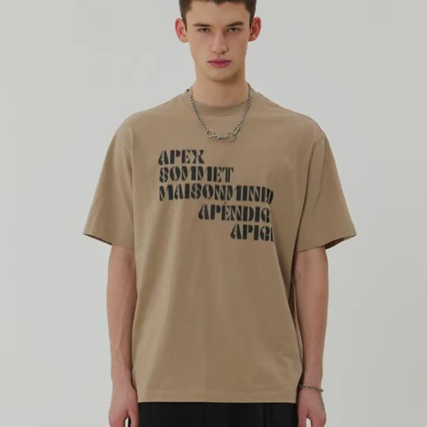 새상품 L ) 메종 미네드 APEX COMMET 반팔티