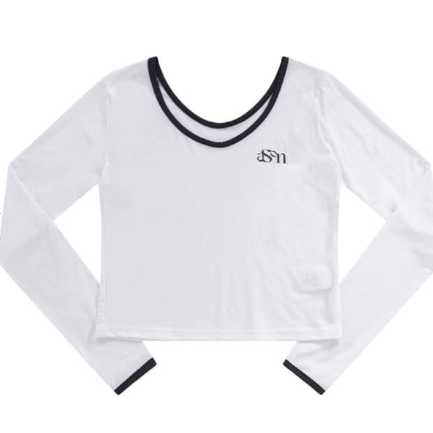 ASON EVE RINGER TEE WHITE