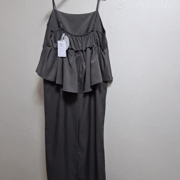 일본수입 AFALO 프릴 끈나시 뷔스티에롱원피스 66적당 미착새옷
폴리소