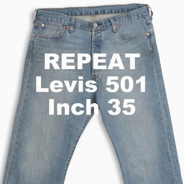 빈티지 리바이스 501 중청 35 인치 LV5013572