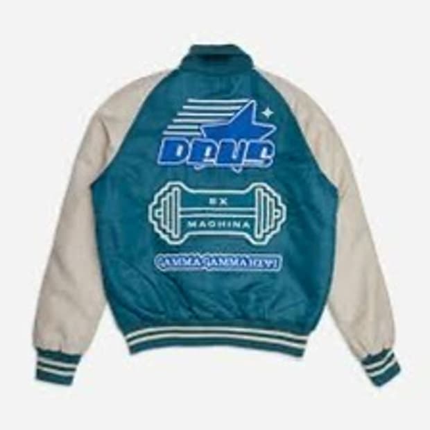 데우스 도쿄 한정판 바시티 자켓 L