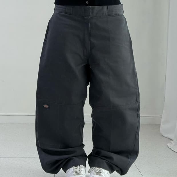 디키즈 차콜 더블니 팬츠