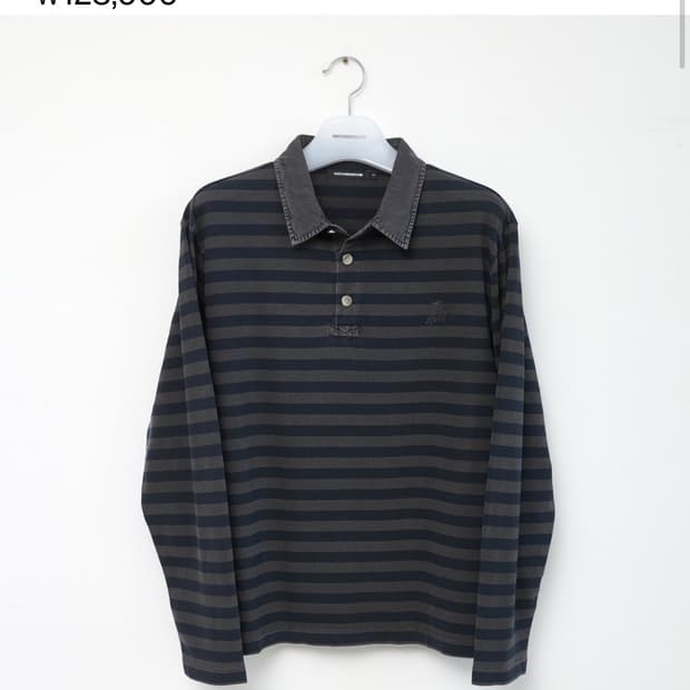 해칭룸 스트라이프 폴로티