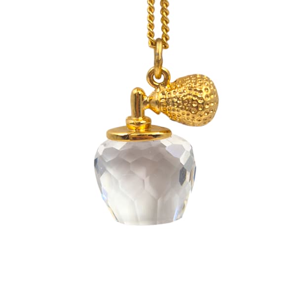 90s 스와로브스키 향수 보틀 크리스탈 목걸이