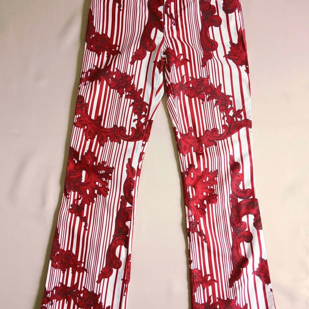 모스키노 진스 바로크 오너먼트 스트라이프 팬츠 Made in Italy