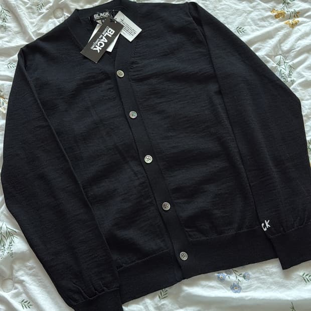 블랙 꼼데가르송 가디건