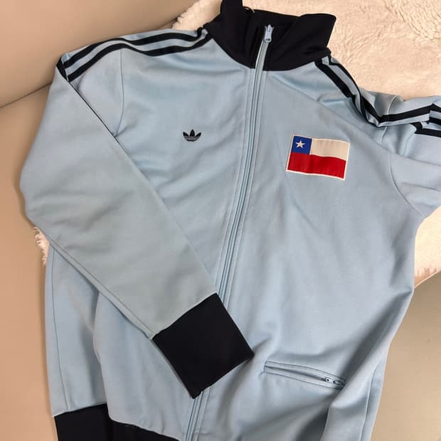 아디다스 칠레 베켄바우어 져지 스카이블루