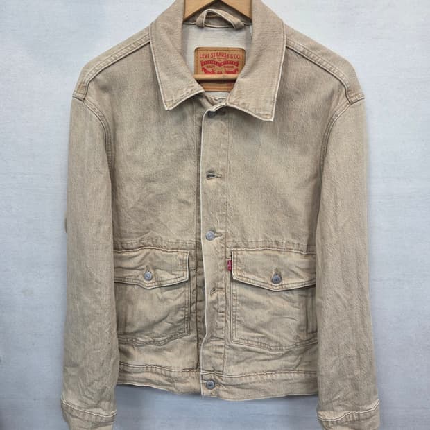 리바이스 사막톤 워싱 트러커 데님자켓 M