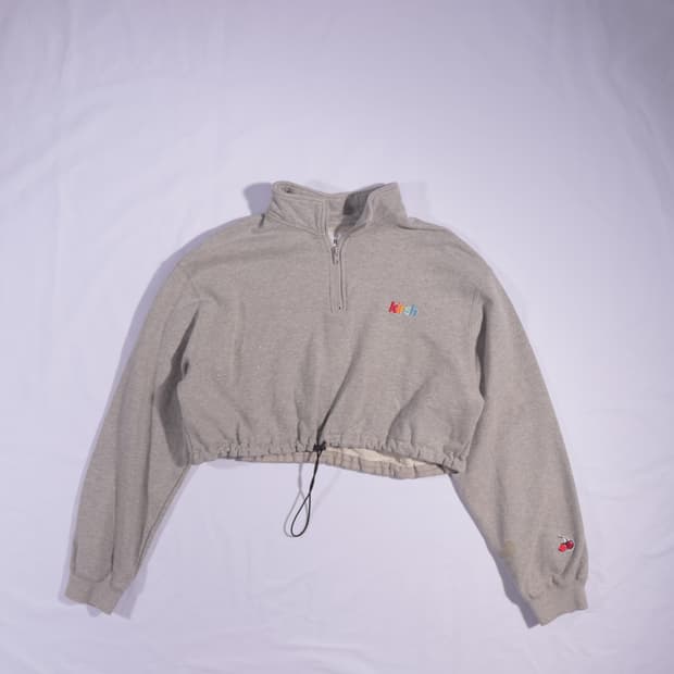 키르시 로고자수 크롭 반지업 B85