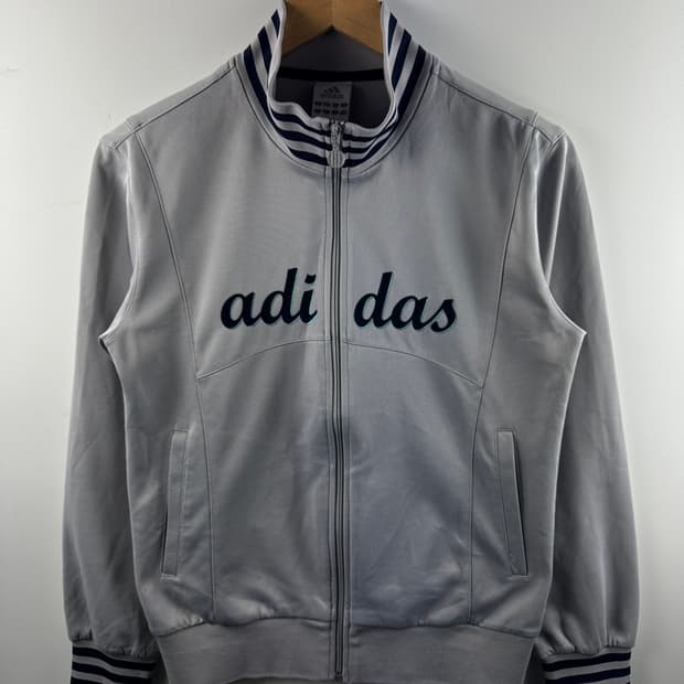 아디다스 그레이 레터링 져지1784
