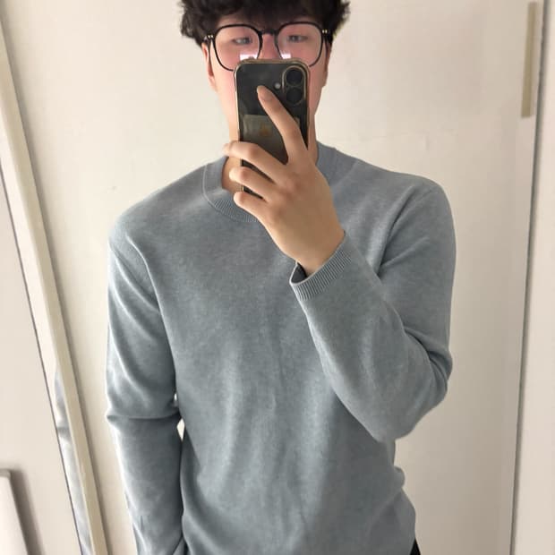 POLHAM light blue knit sweater xL