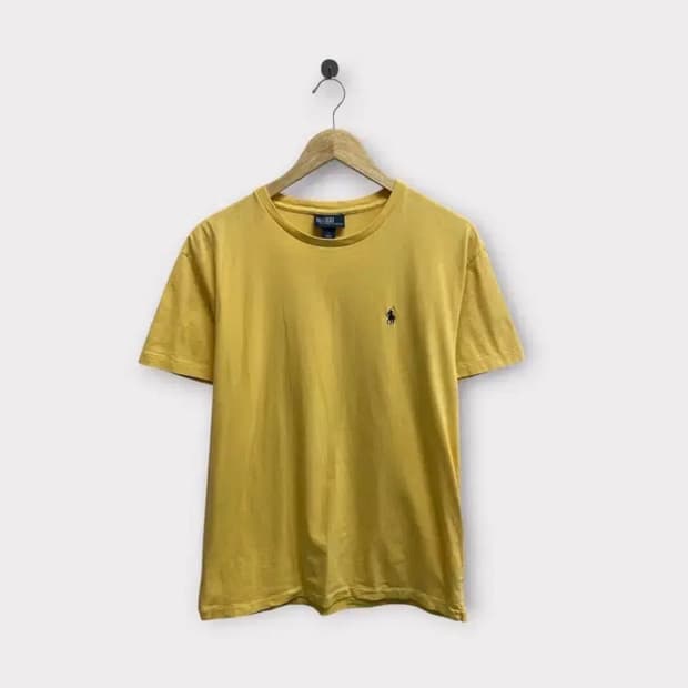 폴로 랄프로렌 머스터드 라운드 티셔츠 S