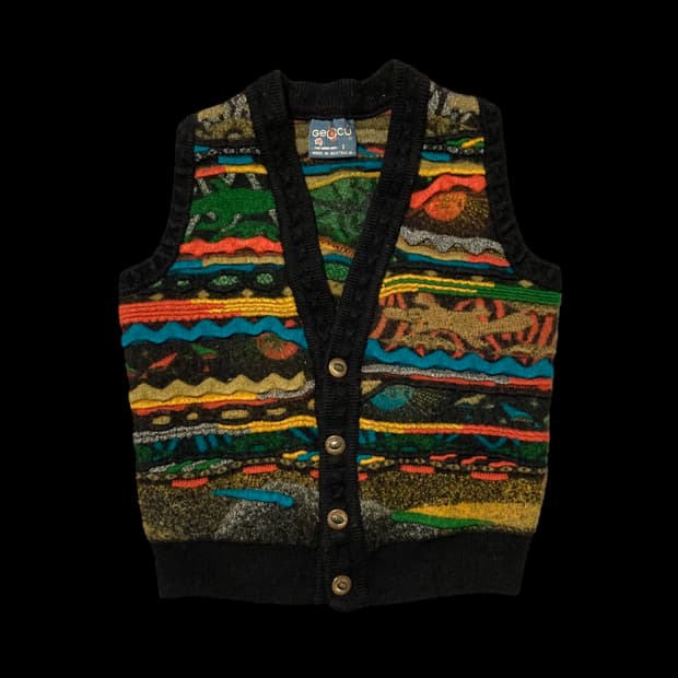 GEOCU 게오쿠 오스트레일리아 빈티지 케이블 니트 조