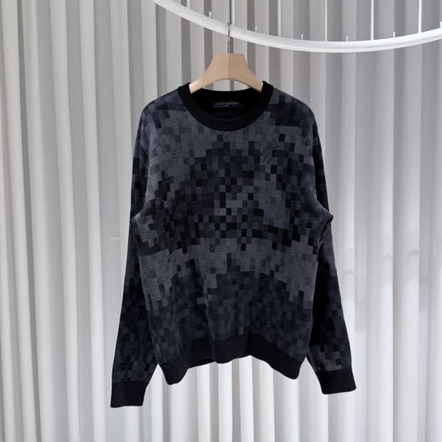XL / 루이비통 다모플라주 자카드 풀오버 니트