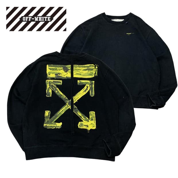 오프화이트 버질아블로 11주년 크루넥 맨투맨 스웻셔츠
