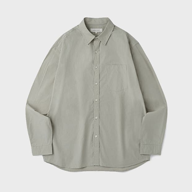 (새상품) 유니온블루 에디터 셔츠 M / 딥브라운, 틸블루, 시멘트베이지