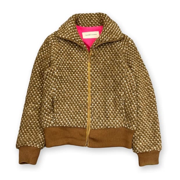 츠모리 치사토 퍼 후드집업 