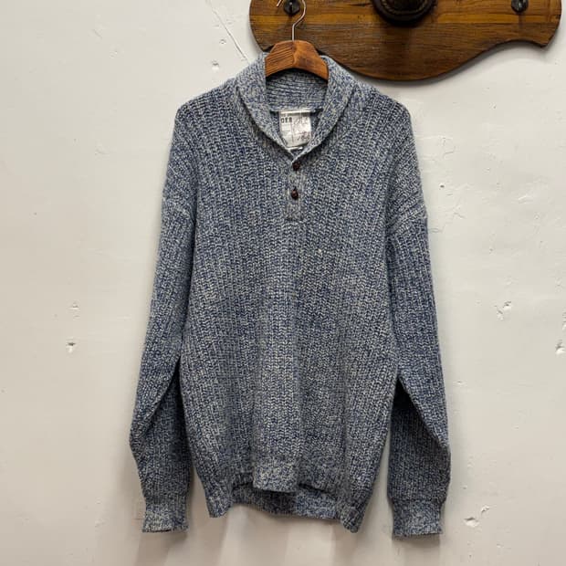 OLD ENGLAND Shawl Collar Knit Sweater