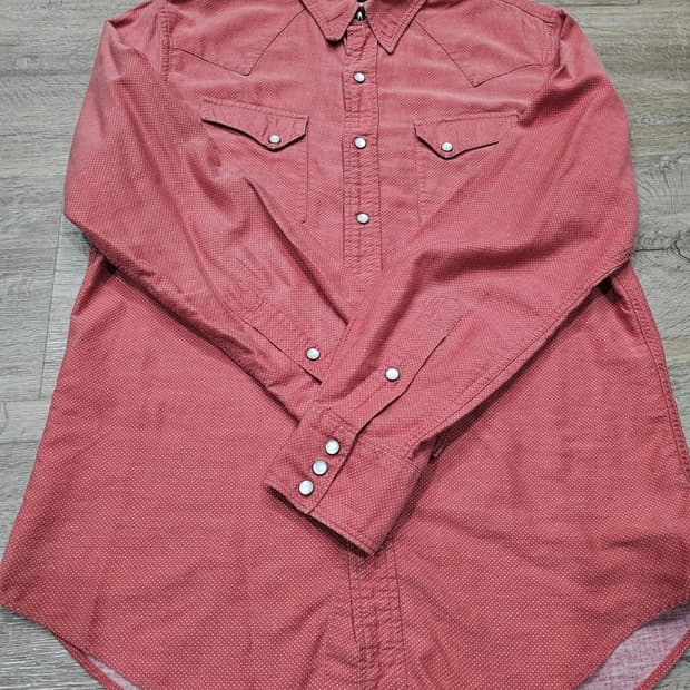 RRL 더블알엘 도트 패턴 웨스턴 셔츠