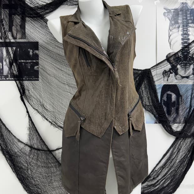 Leather vest (염소가죽)