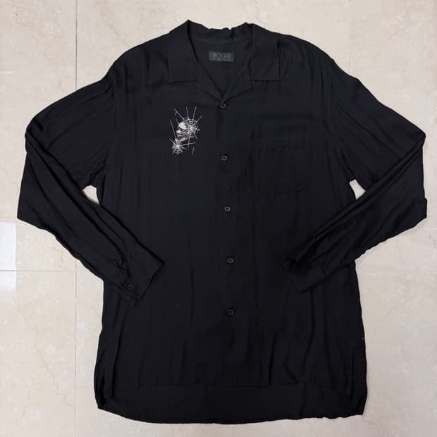 Yohji yamamoto S'yte 오픈 카라 셔츠