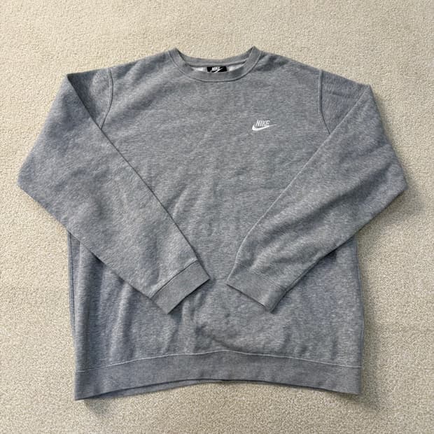 [XXL] 나이키 스몰로고 기모 맨투맨 1229T2