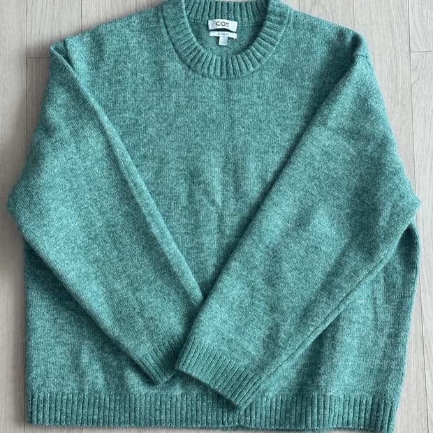 [XL] 코스 오버사이즈 알파카 블렌드 점퍼 니트 그린