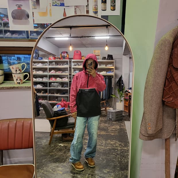 스투시 리플렉티브 아노락 자켓 (L)