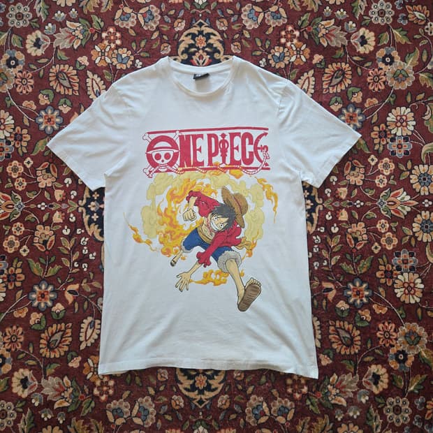 원피스 루피 반팔 티셔츠 XL