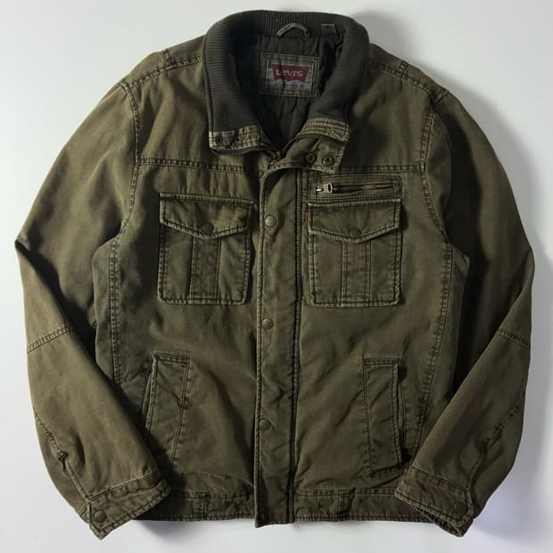 Levi's  리바이스 워싱 사파리 워크자켓 