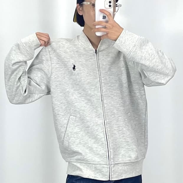  [L]폴로 그레이 집업