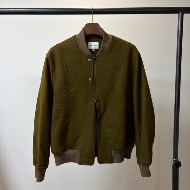 (M) Art if acts 아트이프액츠 바시티 울 자켓