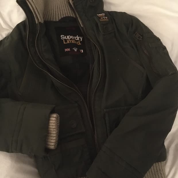 슈퍼드라이 리미티드 야상 봄버 자켓