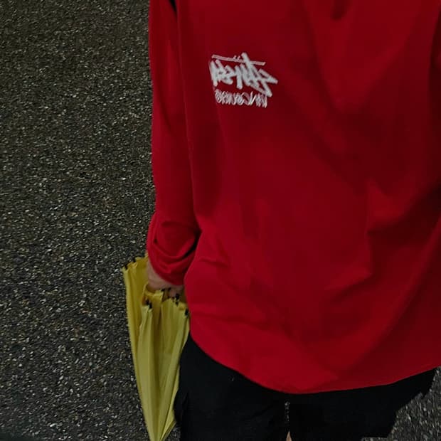스투시 벤쿠버 롱슬리브 레드