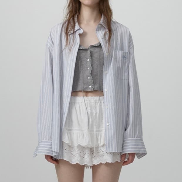 택보유)더바넷 스트라이프 셔츠 Elodie Stripe Shirt 