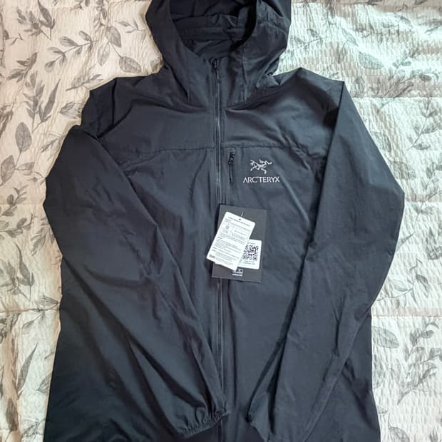 [M] 아크테릭스 스쿼미시  후디 후드 블랙