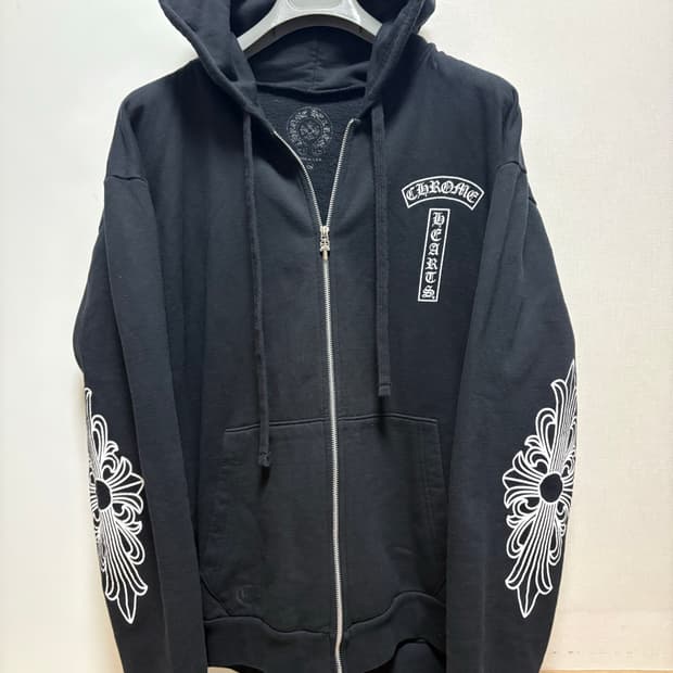 (정품, XL사이즈) 크롬하츠 티바로고 홀스슈 후드집업