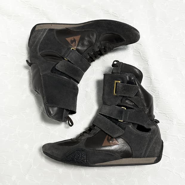 택포•빈티지 르꼬끄 하이탑 벨크로 스니커즈 240