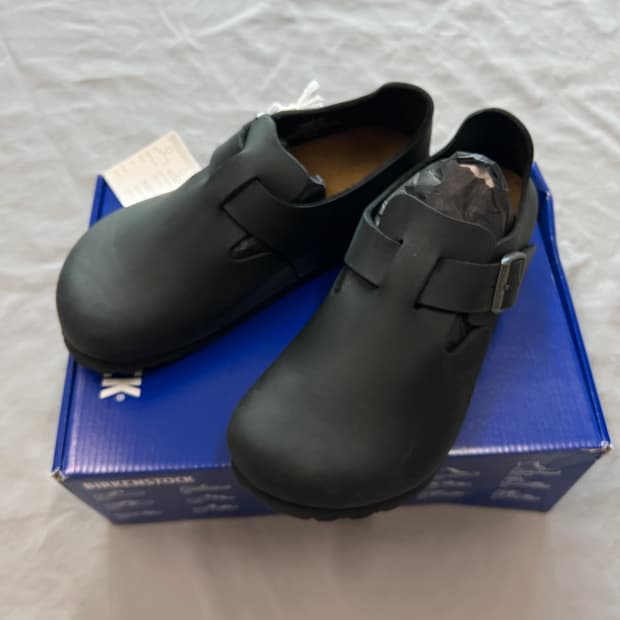 버켄스탁 런던 Oiled Leather LEOI 블랙 레귤러