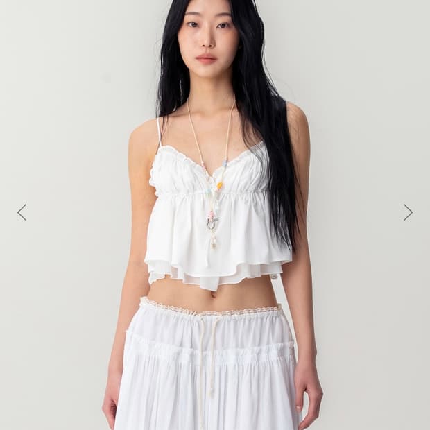 GLOWNY SHIRRED CRINKLE BUSTIER
