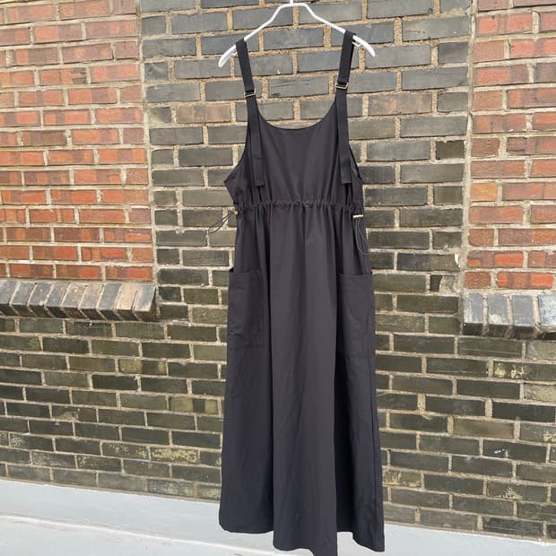 바스락 블랙 포켓원피스